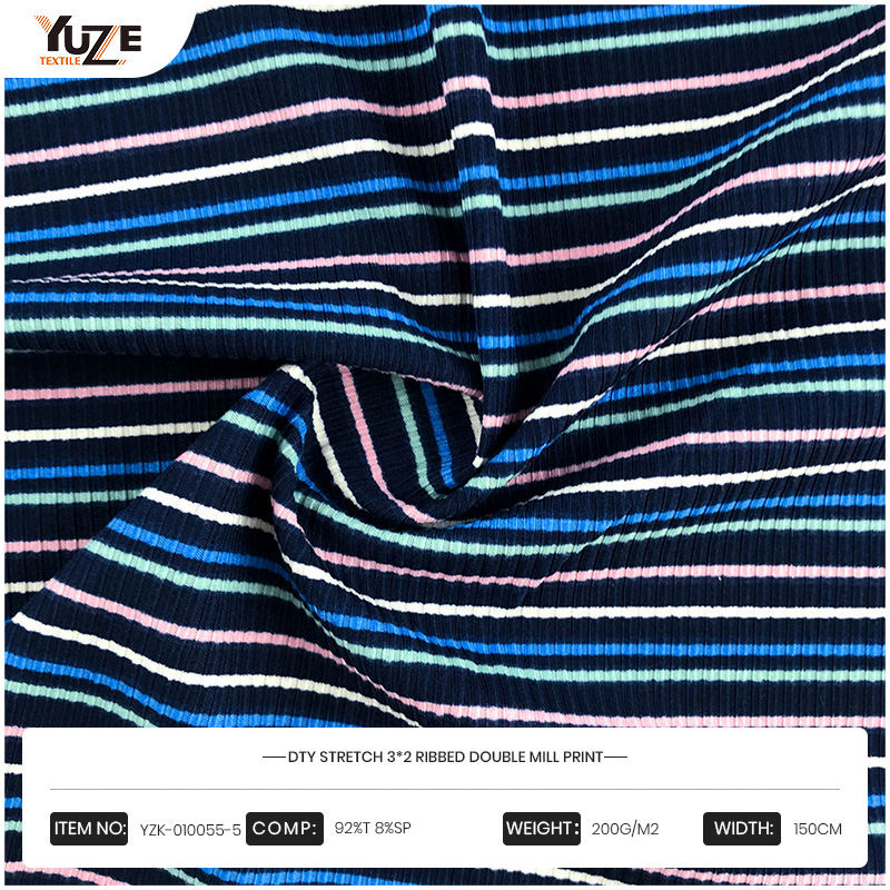 YZK-010055-5 DTY 3*2 RIB 2 BRIDE PRINT