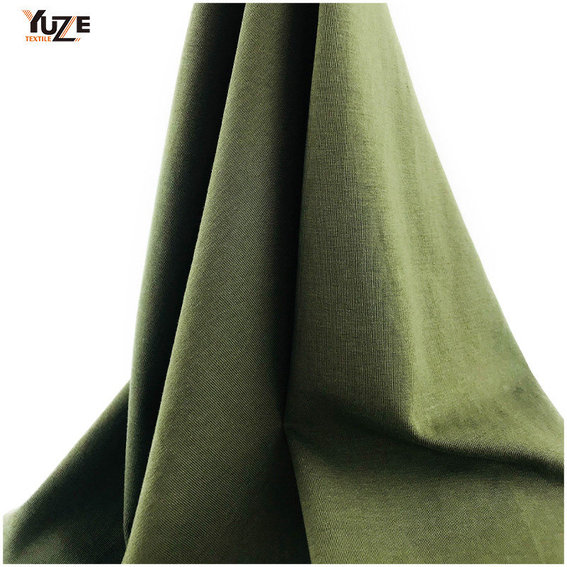 YZK-080029 40S CTN SPAN Jersey مع إنزيم غسل لمسة بارد