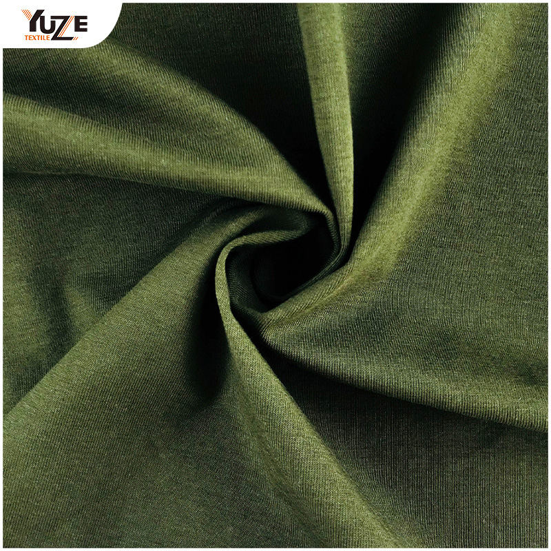 YZK-080029 40S CTN SPAN Jersey مع إنزيم غسل لمسة بارد