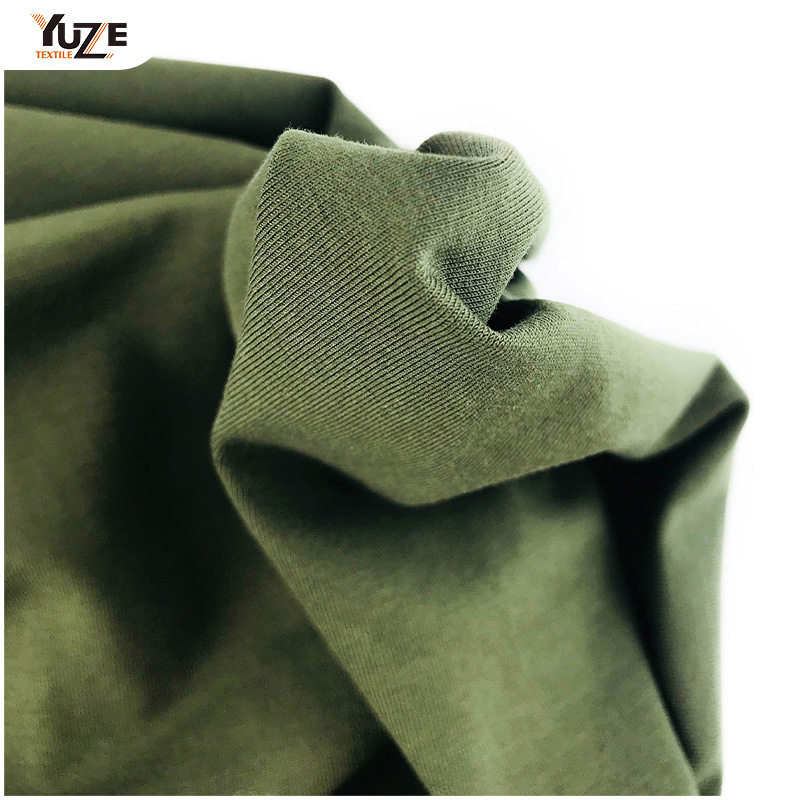 YZK-080029 40S CTN SPAN Jersey مع إنزيم غسل لمسة بارد