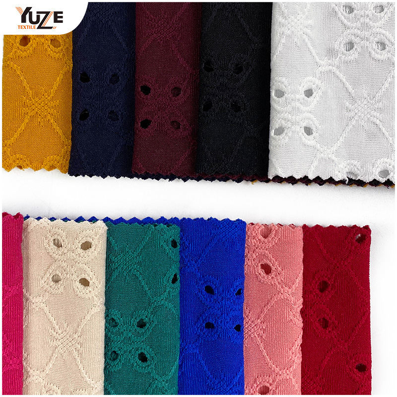 YZK-030030 Dty Spandex Jacq مع ثقوب