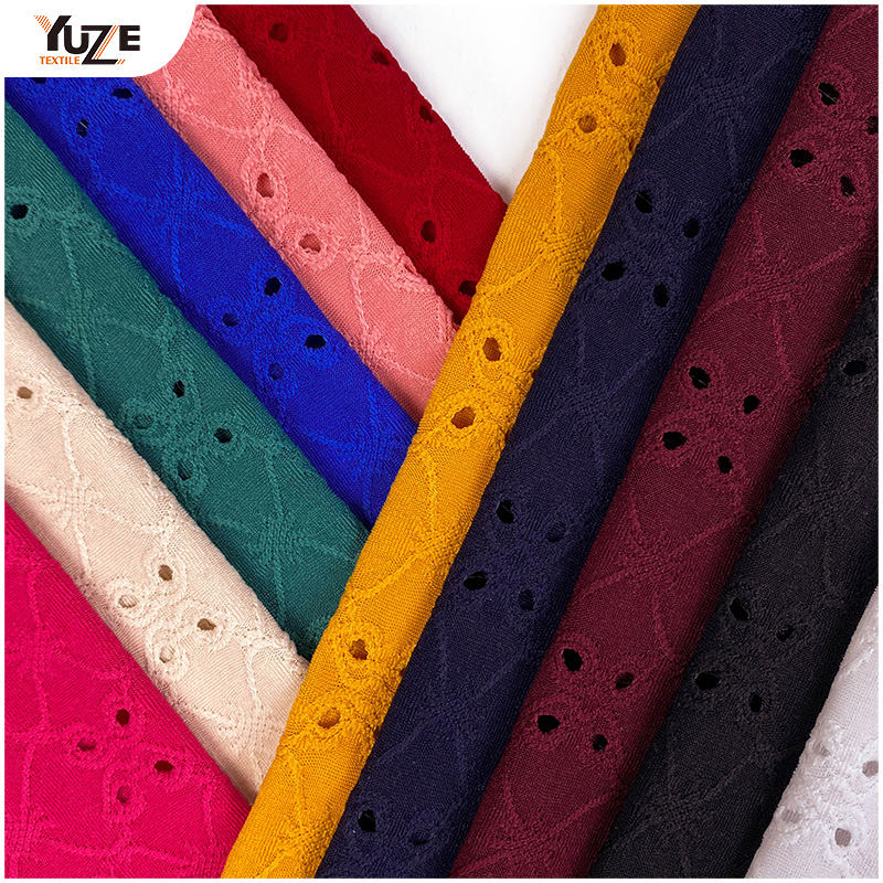 YZK-030030 Dty Spandex Jacq مع ثقوب