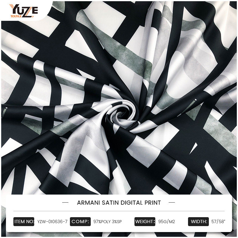 YZW-010636-7 Armani Satin Digital Print
