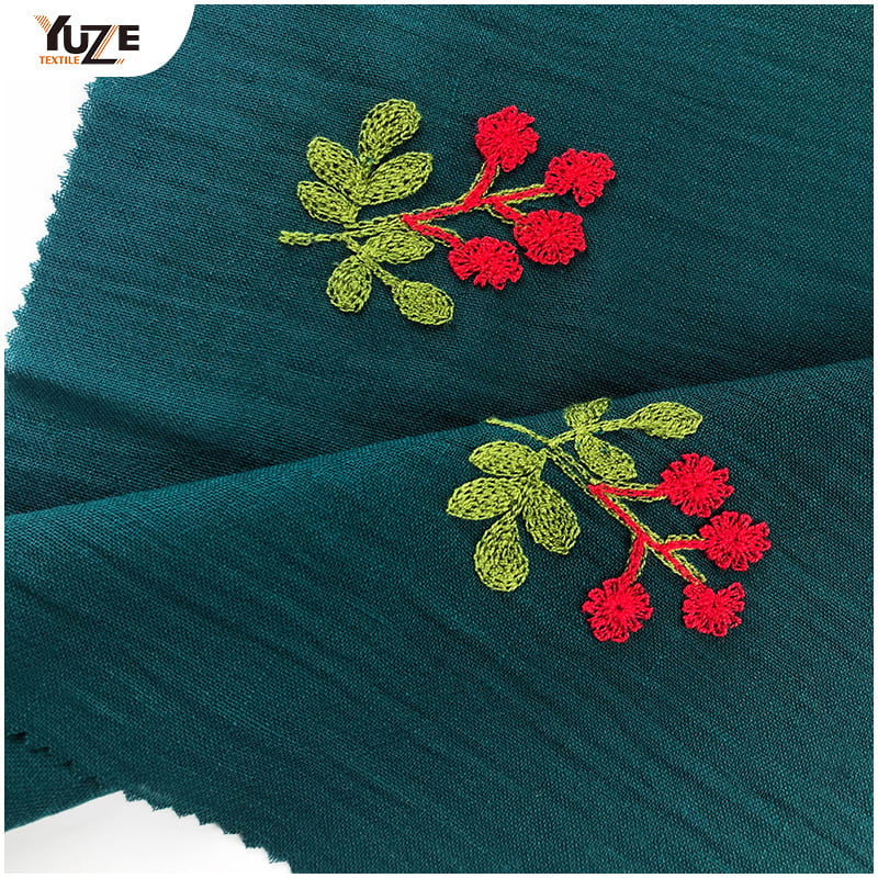 YZW-030066 Gentle Linen Air Jet تطريز