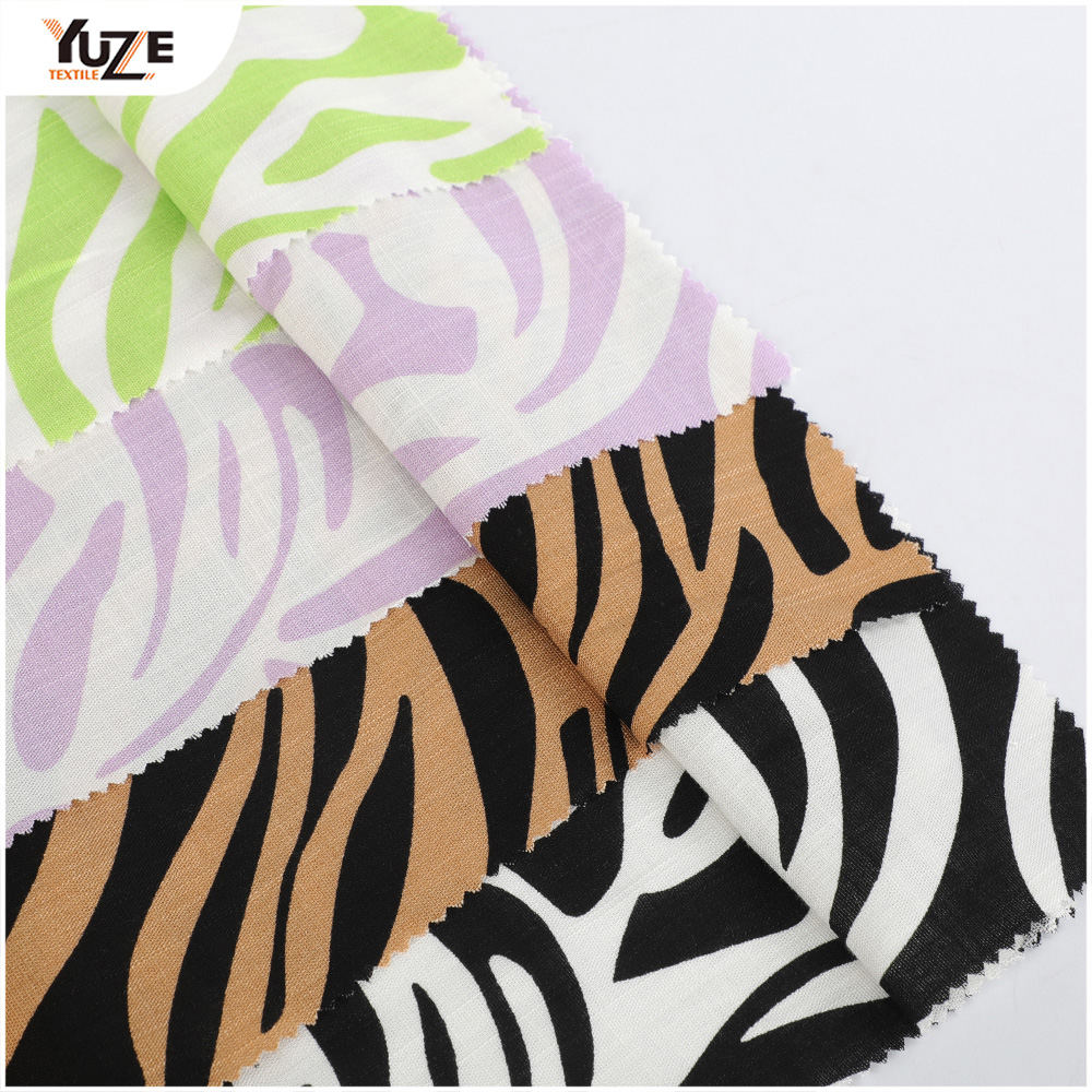 YZW-020025-7 Rayon SP Slub المنسوجة