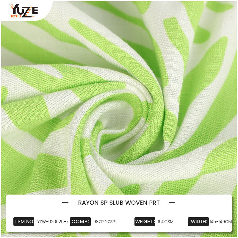 YZW-020025-7 Rayon SP Slub المنسوجة