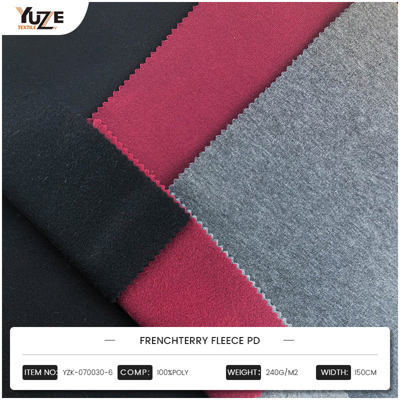 YZK-070030-6 French Terry Fleece PD Fabric: مزيج مثالي من الوظيفة والأزياء